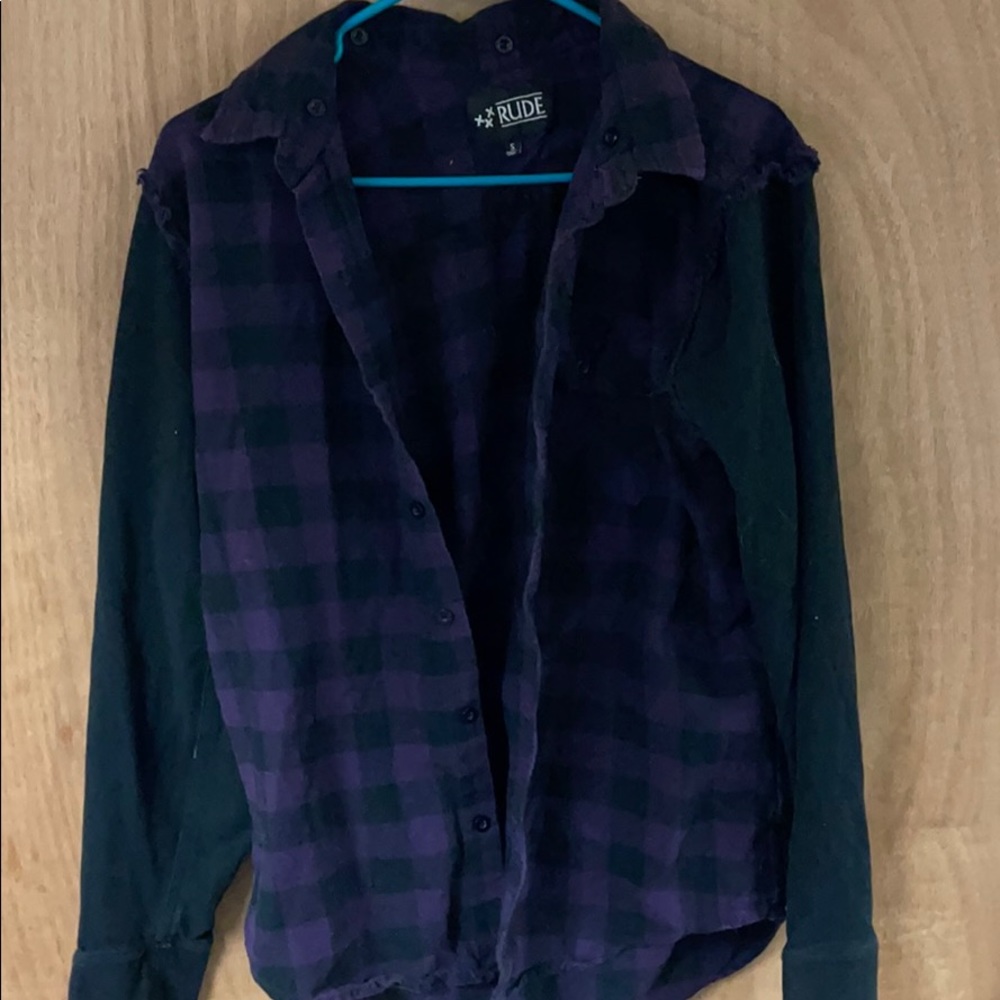 Purple Men’s RUDE Flannel